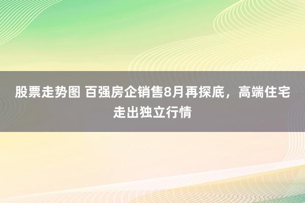 股票走势图 百强房企销售8月再探底，高端住宅走出独立行情